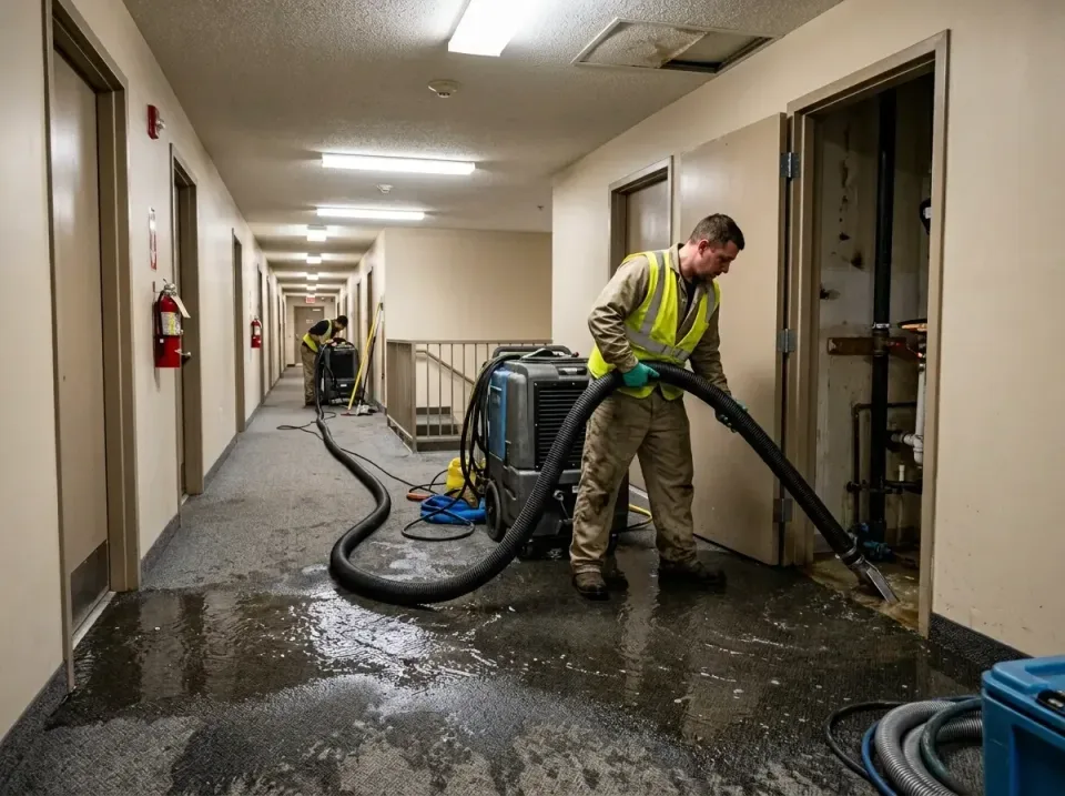 multi-unit-apartment-hallway-f-005 — frequently asked questions, Emergency Burst Pipe Water Extraction & Removal in Pepperdi…